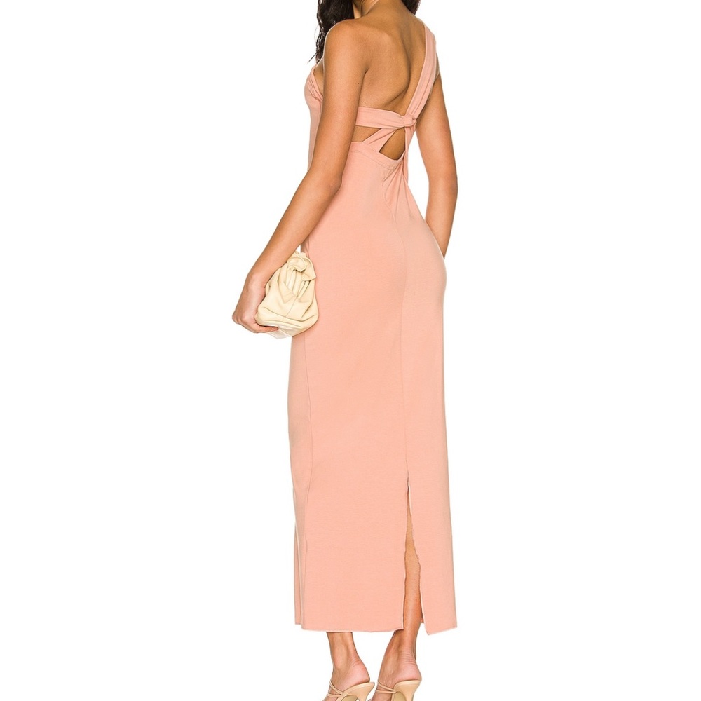 Blush colored dress from Revolve
